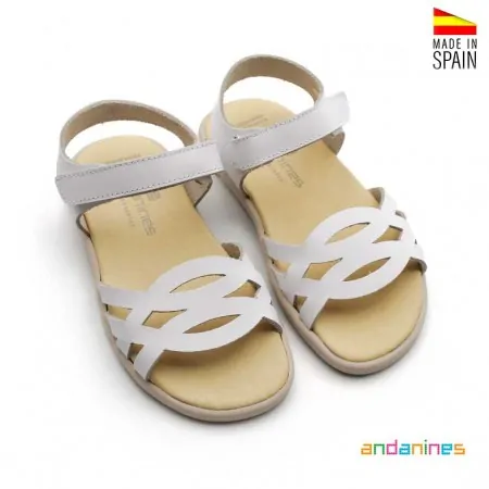 Sandalias blancas Andanines