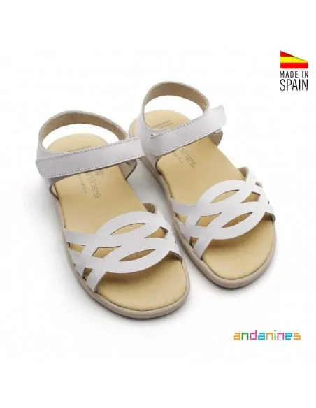 Sandalias blancas Andanines