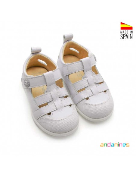 Sandalias blancas verano niños