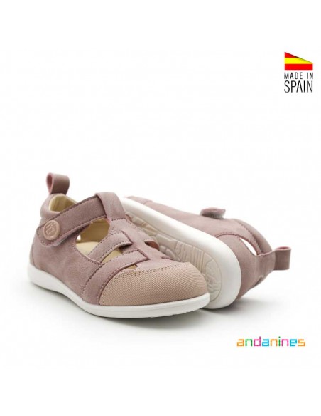Sandalia Andanines rosa niña