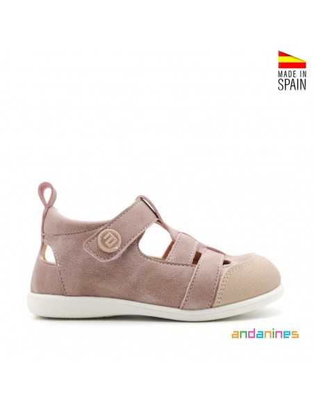 Sandalias rosa cerradas niña
