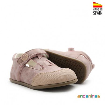 Sandalias rosa piel vegana