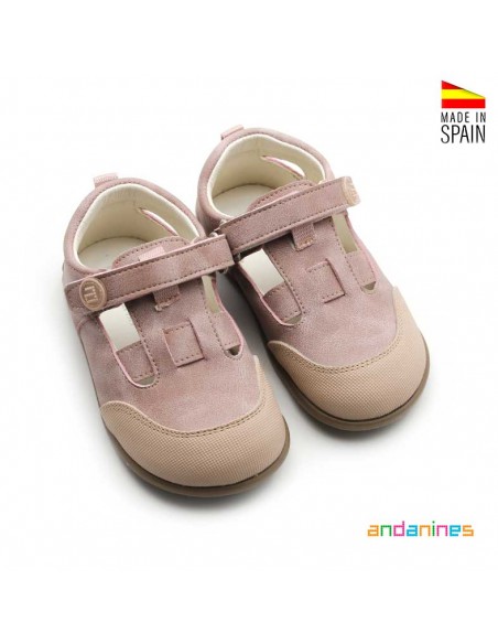 Calzado vegano rosa infantil