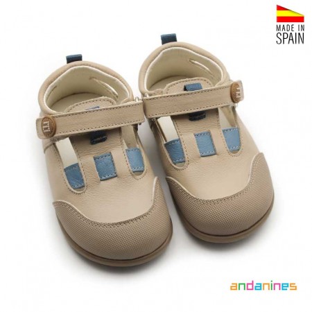 Sandalia piel blanda infantil