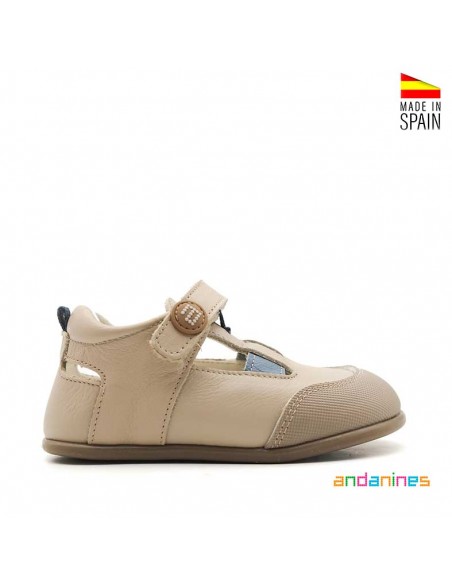 Sandalia taupe niño verano