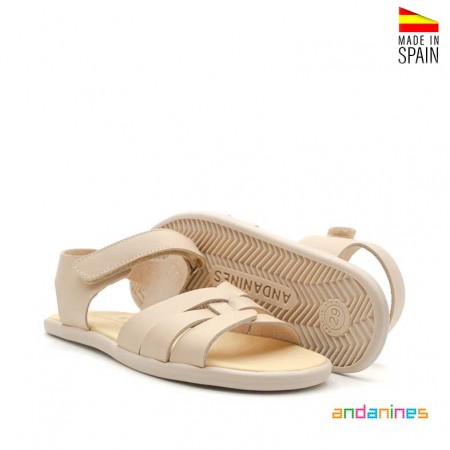 Sandalias abiertas beige
