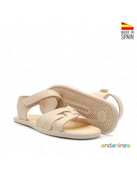 Sandalias abiertas beige