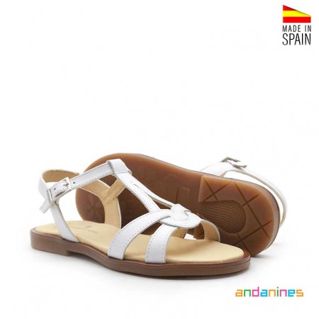 sandalias piel niña vestir