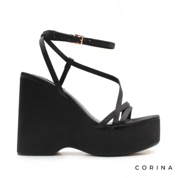 sandalias de plataforma negras