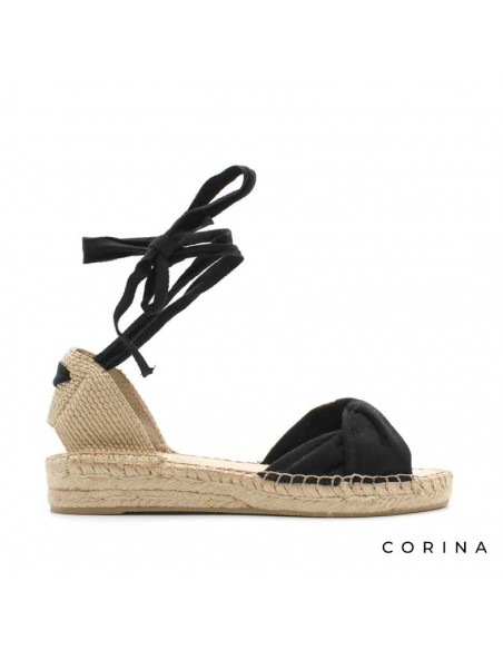 sandalia negra corina