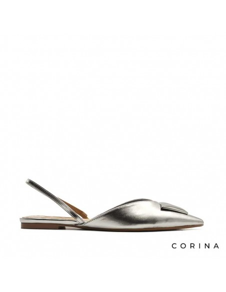 zapatos destalonados plata