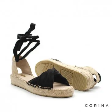 sandalia negra mujer