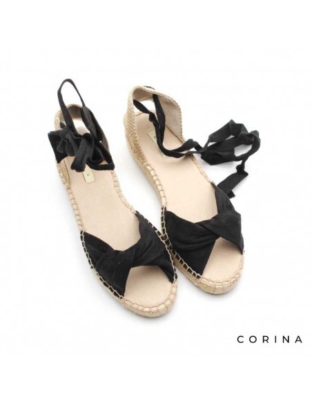 alpargatas corina negras