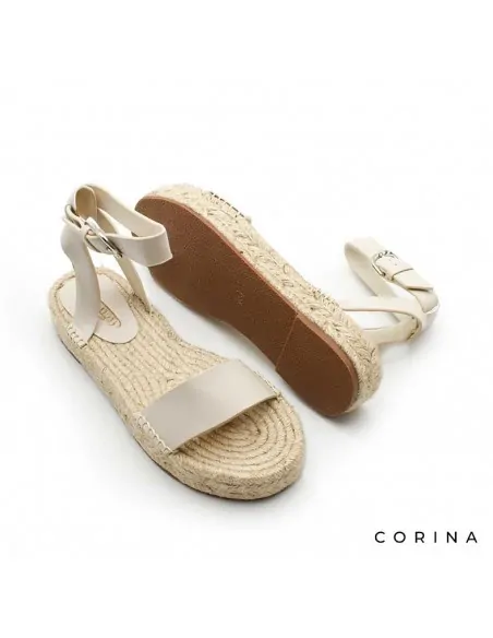 sandalias suela esparto mujer​