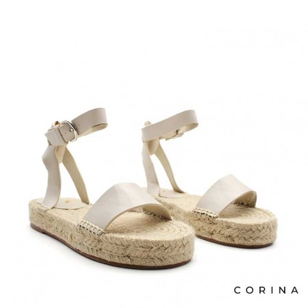 sandalias esparto​ beige