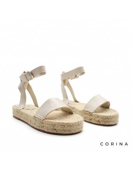 sandalias esparto​ beige