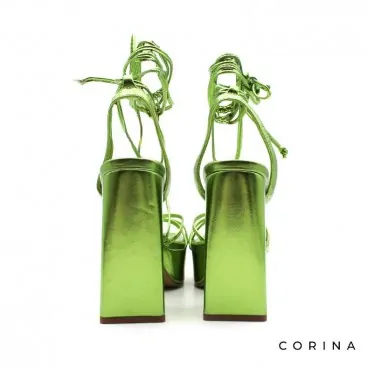 sandalias verdes fiestas