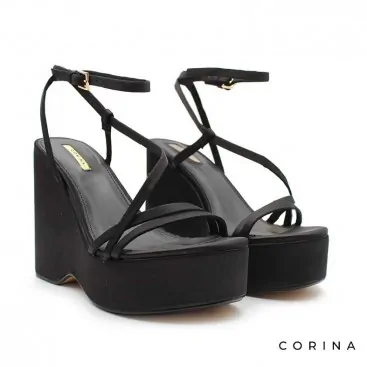 sandalias de cuña alta