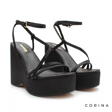 sandalias de cuña alta