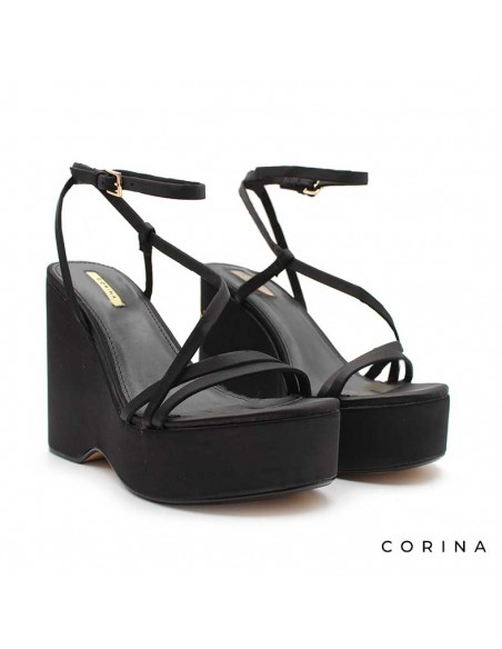 sandalias de cuña alta