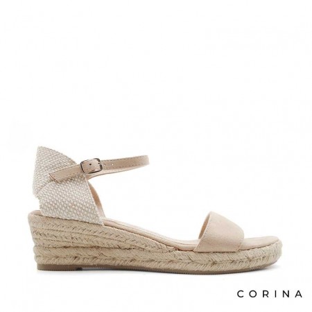 sandalias cuña baja