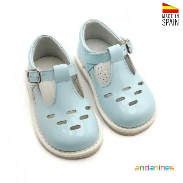 Pepitos azul celeste niño