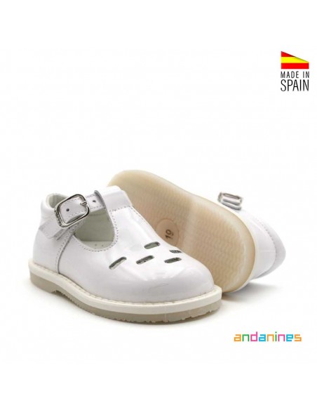 Zapato elegante niño blanco