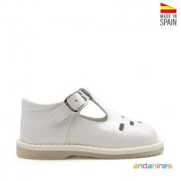 Zapatos blancos niño vestir