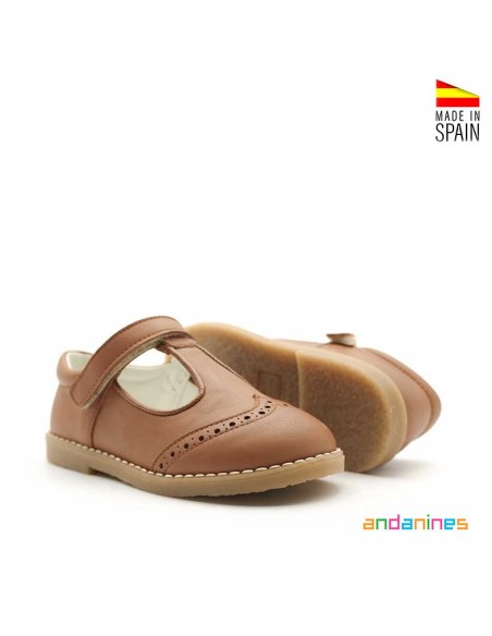 zapatos niño camel