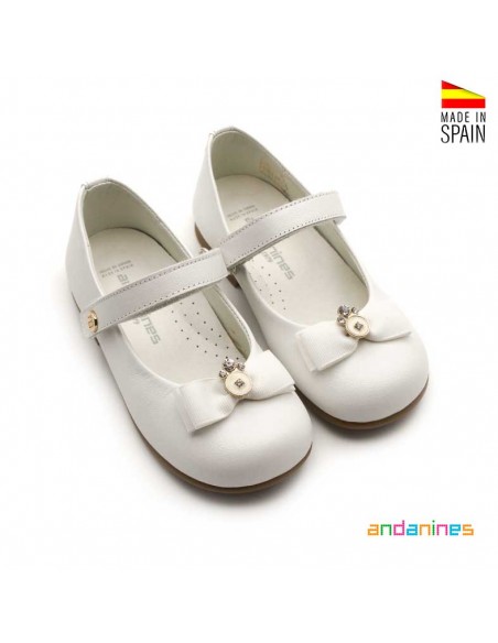 Merceditas piel con adorno