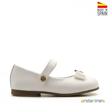 Merceditas blancas para ceremonia