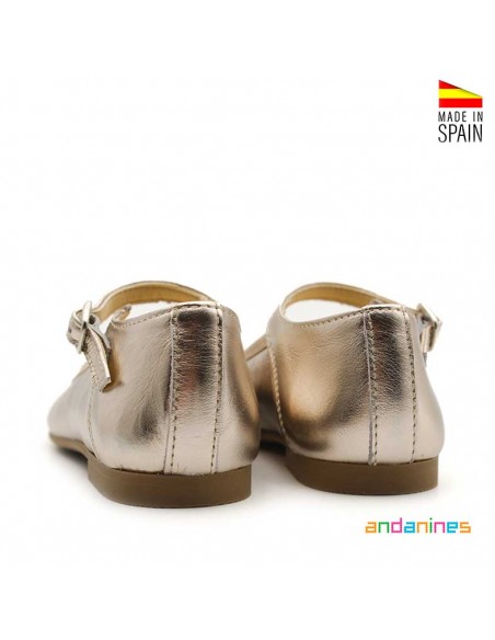 Zapatos dorados niña