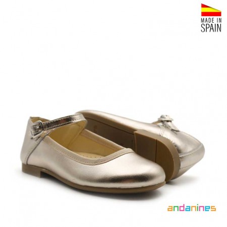 Merceditas piel doradas