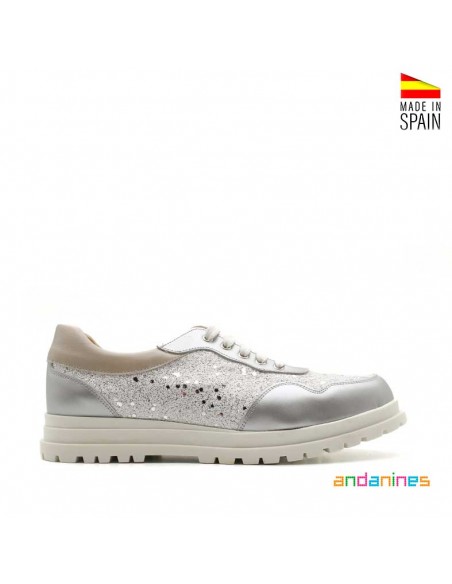 Zapatillas Plateadas Niña