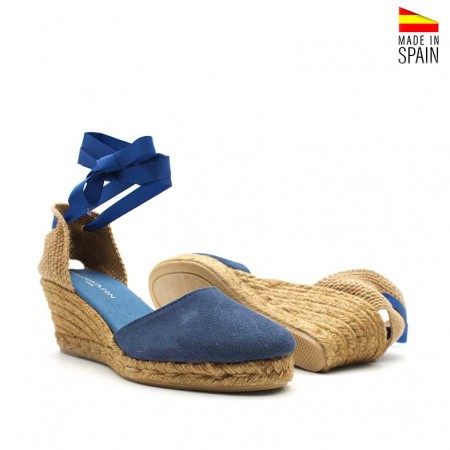 Calzado Cuña Azul Hecho en España
