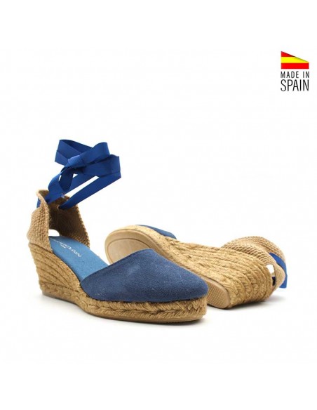 Calzado Cuña Azul Hecho en España