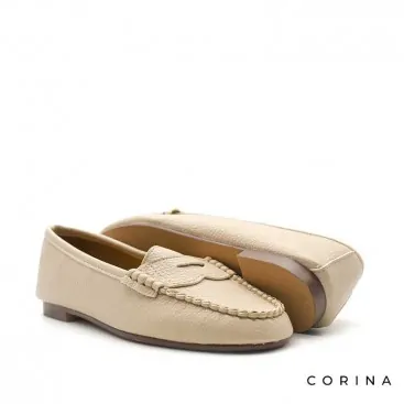 mocasines mujer​ beige