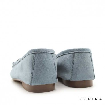 mocasín azul mujer