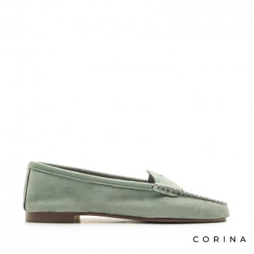mocasines mujer verdes​
