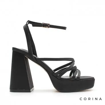 sandalias negras con plataforma