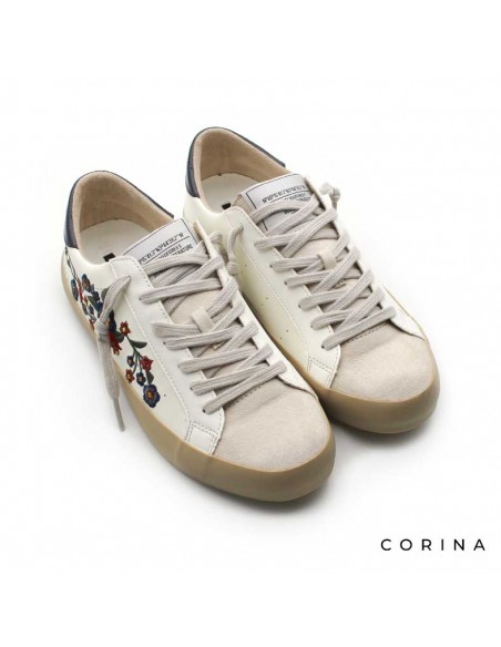 Zapatillas bordadas mujer