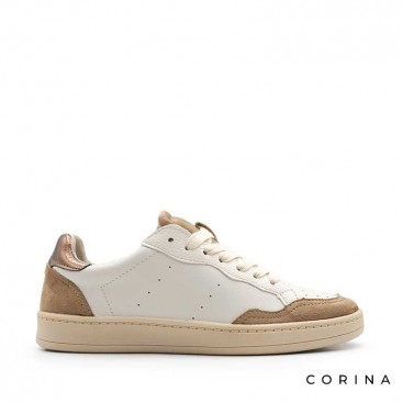 Zapatillas color camel mujer