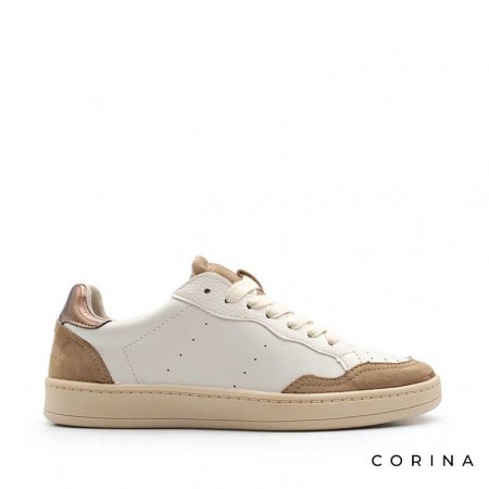Zapatillas color camel mujer