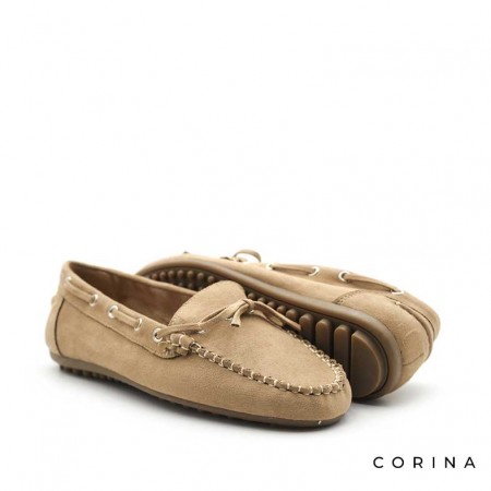 Mocasines camel con lazo