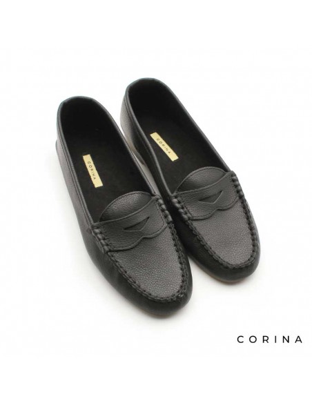mocasines negros mujer
