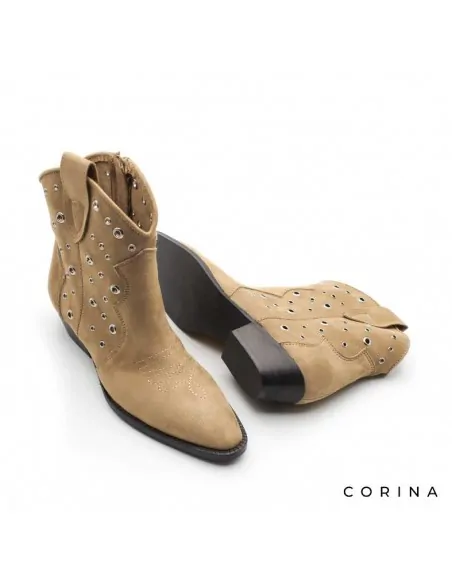 Botines de cremallera mujer
