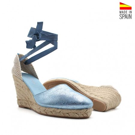 alpargatas atadas metalizadas​