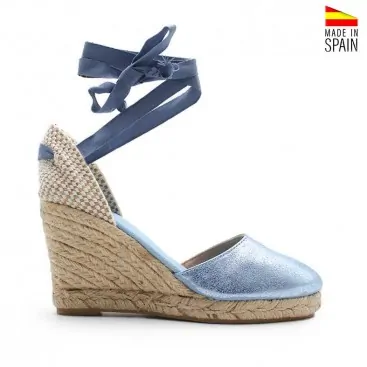Alpargatas Cuña celeste