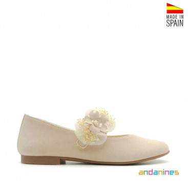 Merceditas beige Andanines