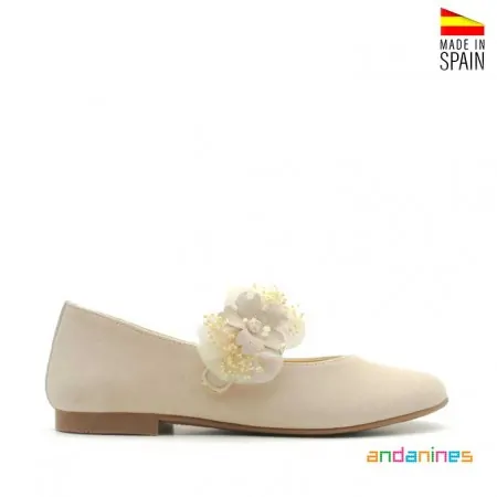 Merceditas beige Andanines